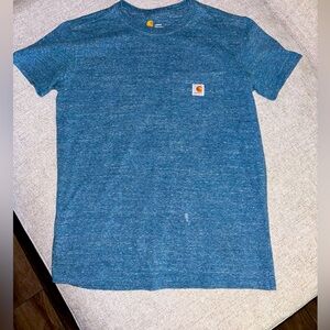 Blue Carhartt shirt